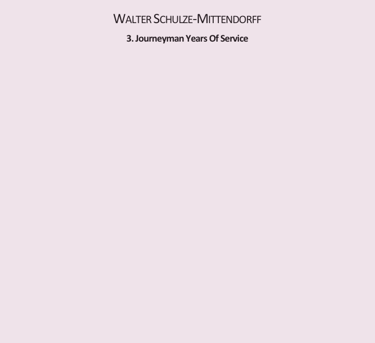 
Walter Schulze-Mittendorff

3. Journeyman Years Of Service

